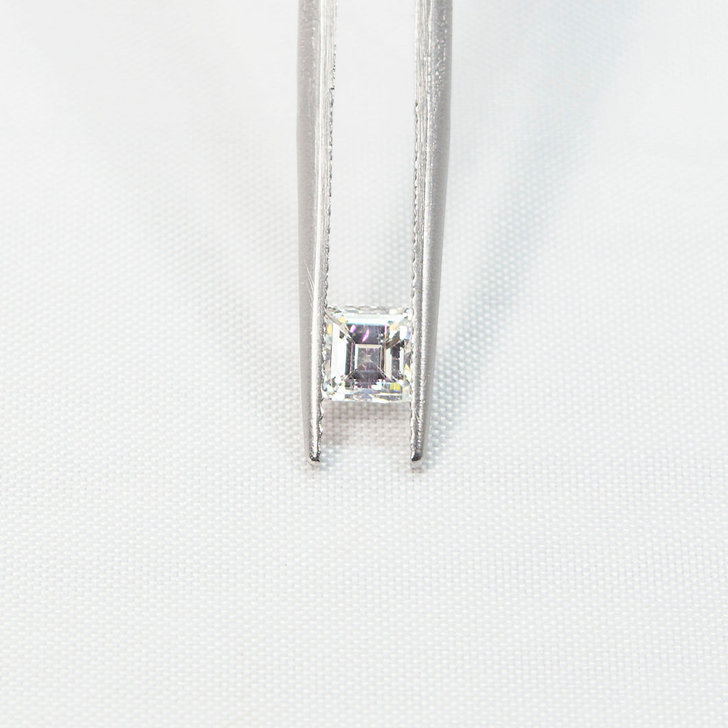 0.55 Carat Asscher E VS2 Enhanced Loose Diamond Natural Mined