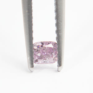 0.17 Carat Fancy Intense Pink-Purple Loose Unset Cushion Modified  Natural Diamond Bright rare