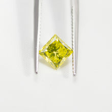 1.05 Carat Princess Yellow VS2 Enhanced Loose Diamond Real Natural