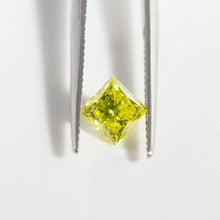 1.05 Carat Princess Yellow VS2 Enhanced Loose Diamond Real Natural