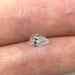 0.72 Carat Pear E SI1 Enhanced Loose Diamond Real Natural