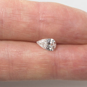 0.72 Carat Pear E SI1 Enhanced Loose Diamond Real Natural