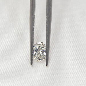 0.54 Ct Oval Cut Diamond I/VS2 Loose Unset NATURAL For Ring Enhanced