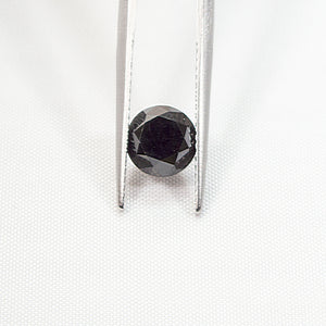 1.76 Carat Round Black Enhanced Loose Diamond Earth Mined