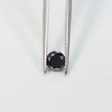 0.56 Carat Round Black Enhanced Loose Diamond Earth Mined