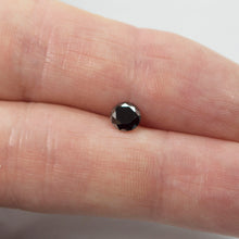 0.56 Carat Round Black Enhanced Loose Diamond Earth Mined