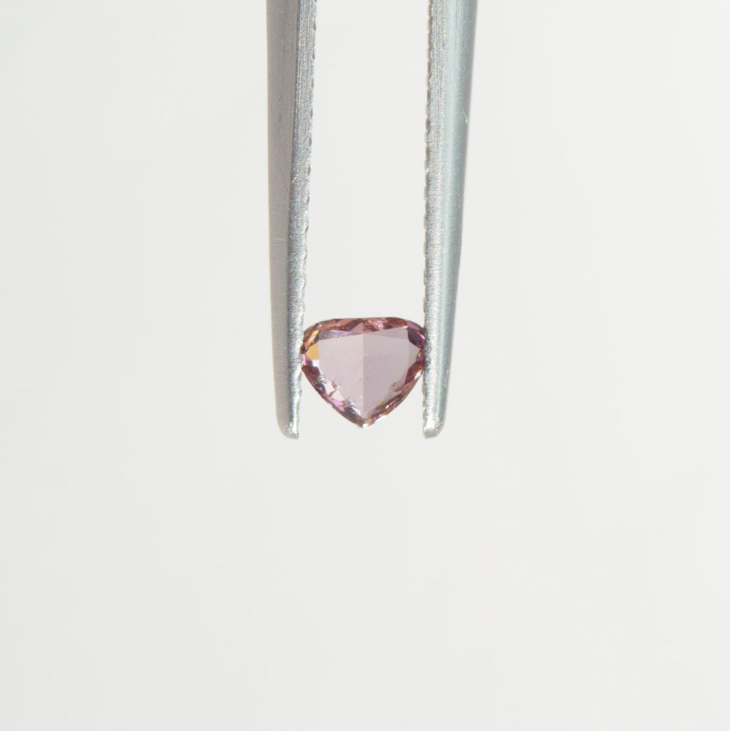 0.16 Carat Heart Pink Enhanced Loose Diamond Natural Mined