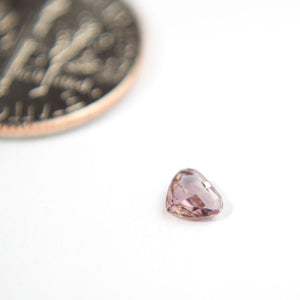 0.16 Carat Heart Pink Enhanced Loose Diamond Natural Mined