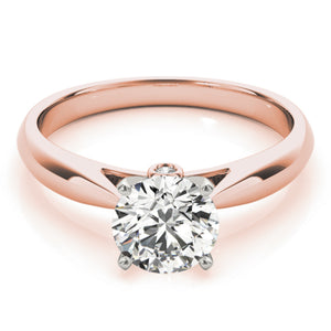 1.45 Carat Diamond Round Shape G SI1  Enhanced Available in White, Yellow or Rose Gold Engagement Ring