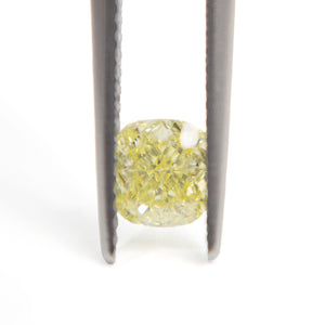 0.71 Carat Cushion Cut Natural Yellow SI2 Loose Diamond GIA CERTIFIED