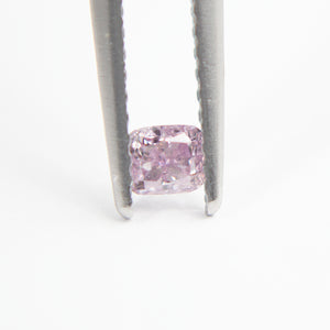 0.17 Carat Fancy Intense Pink-Purple Loose Unset Cushion Modified  Natural Diamond Bright rare