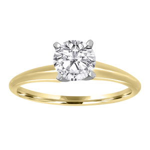 1.59 Carat Diamond Round Brilliant  Solitaire Ring D SI1 Enhanced Made to Order