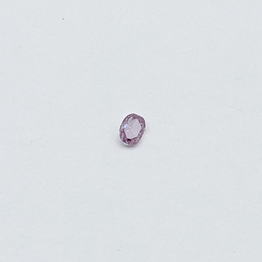 0.1 Ct Natural~Fancy Pink-Purple~Even I1 CERTIFIED Oval Loose Diamond Natural Mined Rare Natural Color UNSET