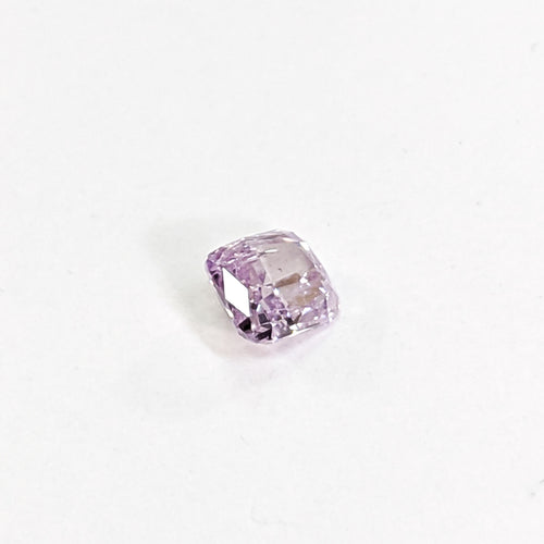 0.17 Carat Fancy Pink-Purple I2 CERTIFIED Round-Cornered Rectangular Modified Brilliant Loose Diamond Earth Mined Rare Color UNSET