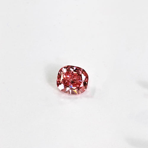 1.01 Ct Fancy Vivid Orangy Pink VS1 GIA CERTIFIED Cushion Loose Diamond Earth Mined UNSET