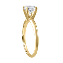 0.87 Ct Earth Mined Diamond Round Shape F SI1  Enhanced Available in White, Yellow or Rose Gold Engagement Ring Good Diamond Made to Order