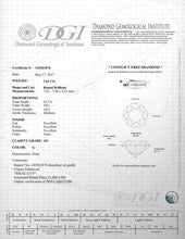 2.06 Carat G SI1 CERTIFIED Round Shape 100% Natural Solitaire with Accents Available in White, Rose or Yellow Gold Enhanced Engagement Ring